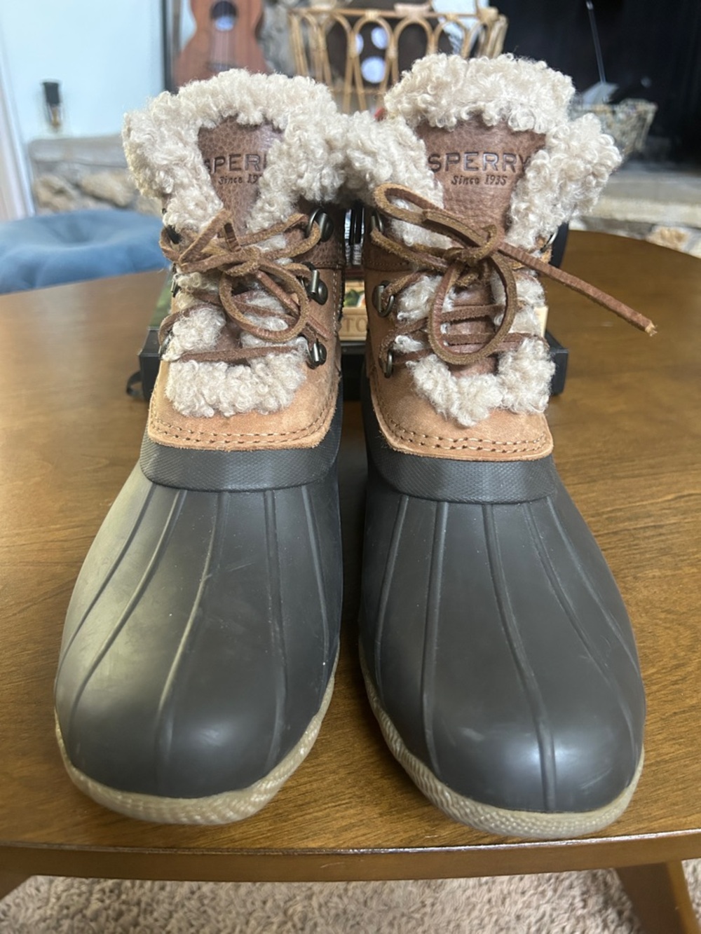 Women’s Sperry Sherpa-Trim Duck Boots - Picture 2 of 8